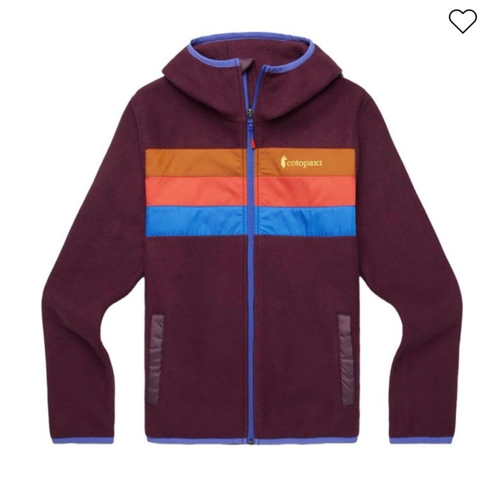 Cotopaxi Women’s Colorful Fleece Hoodie - Purple, Orange, Blue